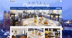 Desktop Screenshot of hotel-nymphenburg.de