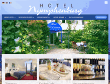 Tablet Screenshot of hotel-nymphenburg.de